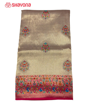 Tissue Pashmina Silk Saree