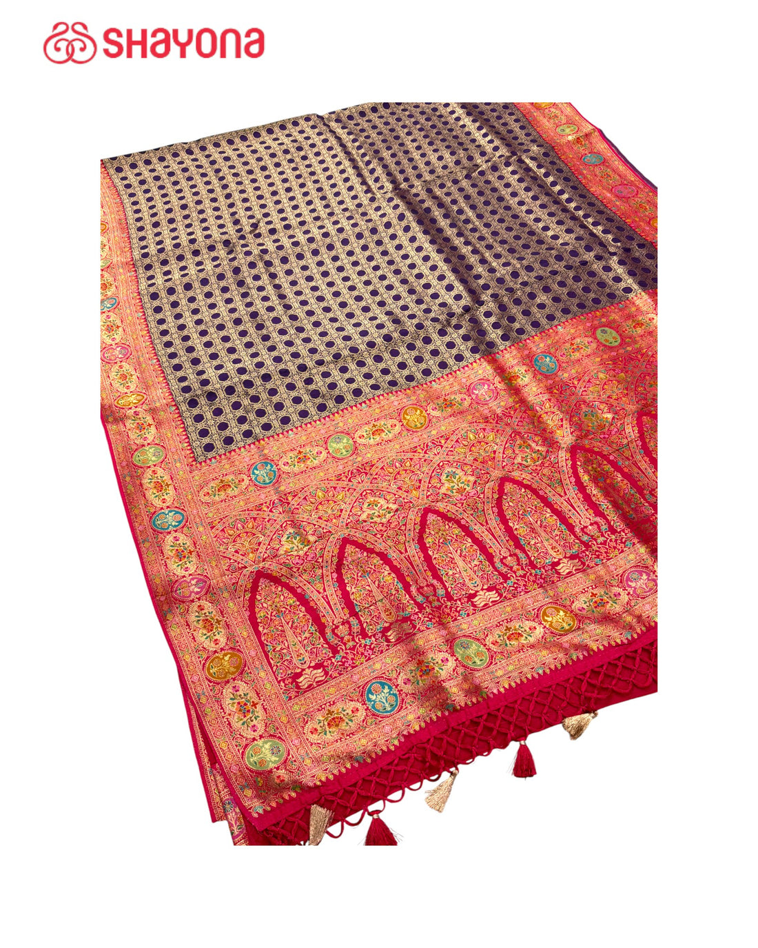 Tissue Pashmina Silk Saree