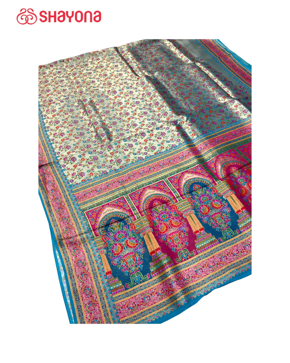 Tissue Pashmina Silk Saree