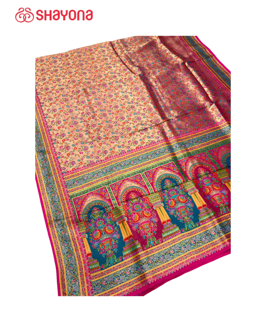 Tissue Pashmina Silk Saree