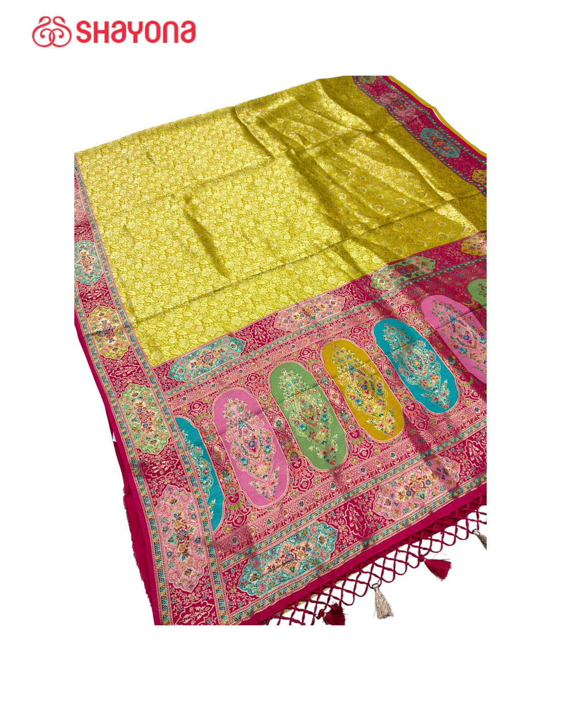 Tissue Pashmina Silk Saree