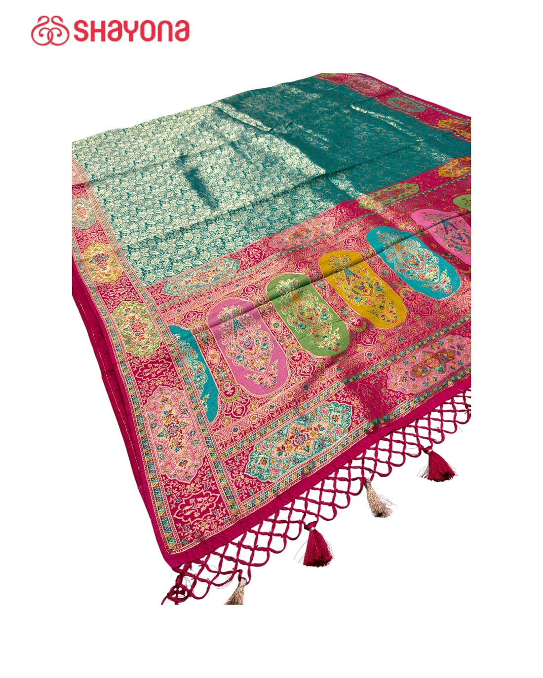 Tissue Pashmina Silk Saree