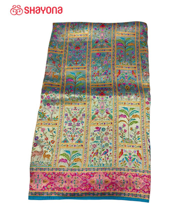 Tissue Pashmina Silk Saree