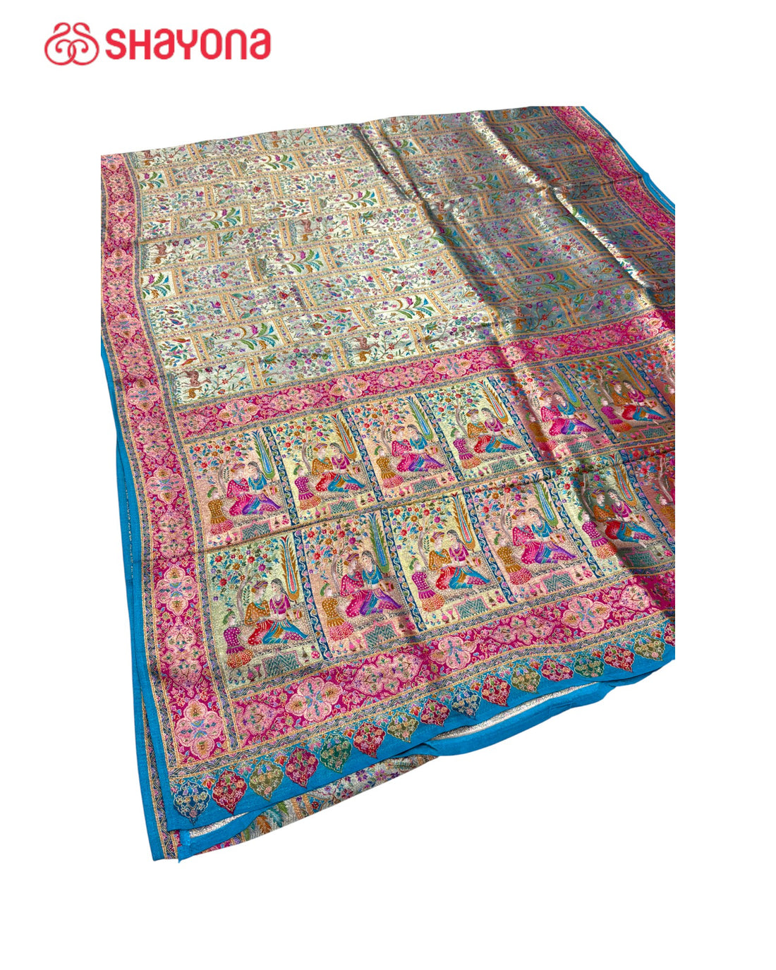 Tissue Pashmina Silk Saree