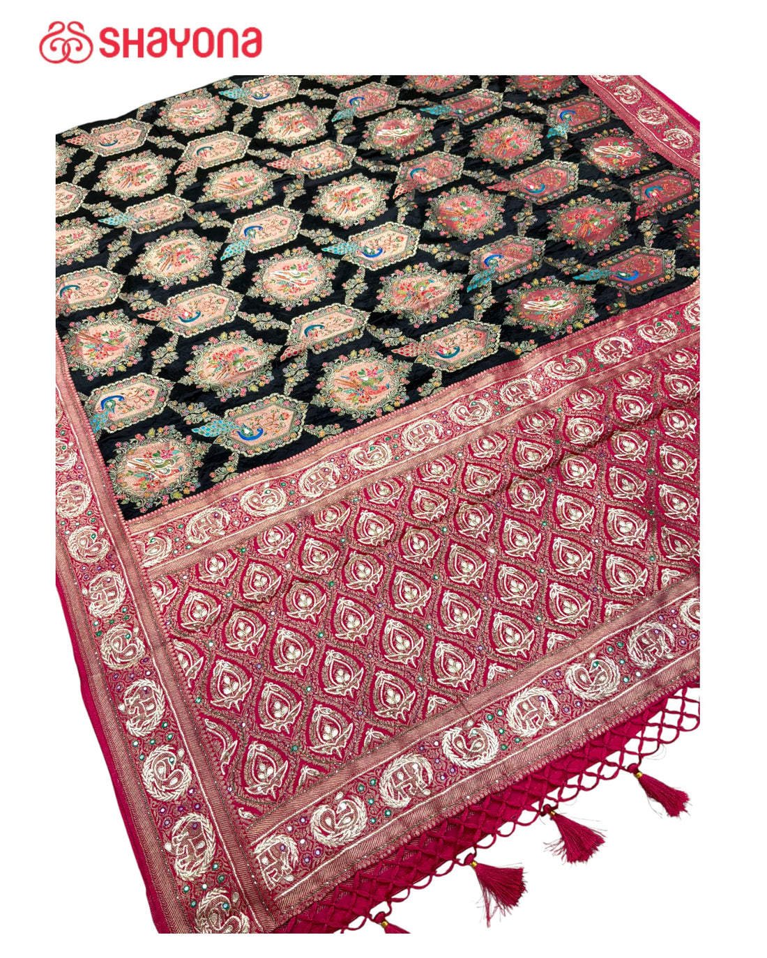 Rangkat Silk Saree with Handwork