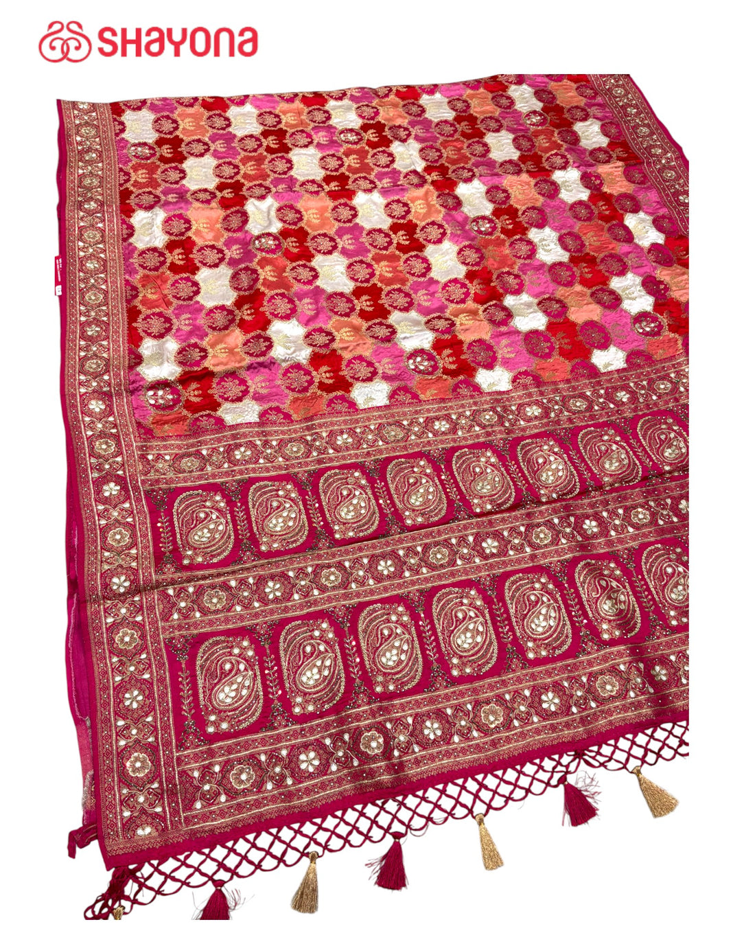 Rangkat Silk Saree with Handwork