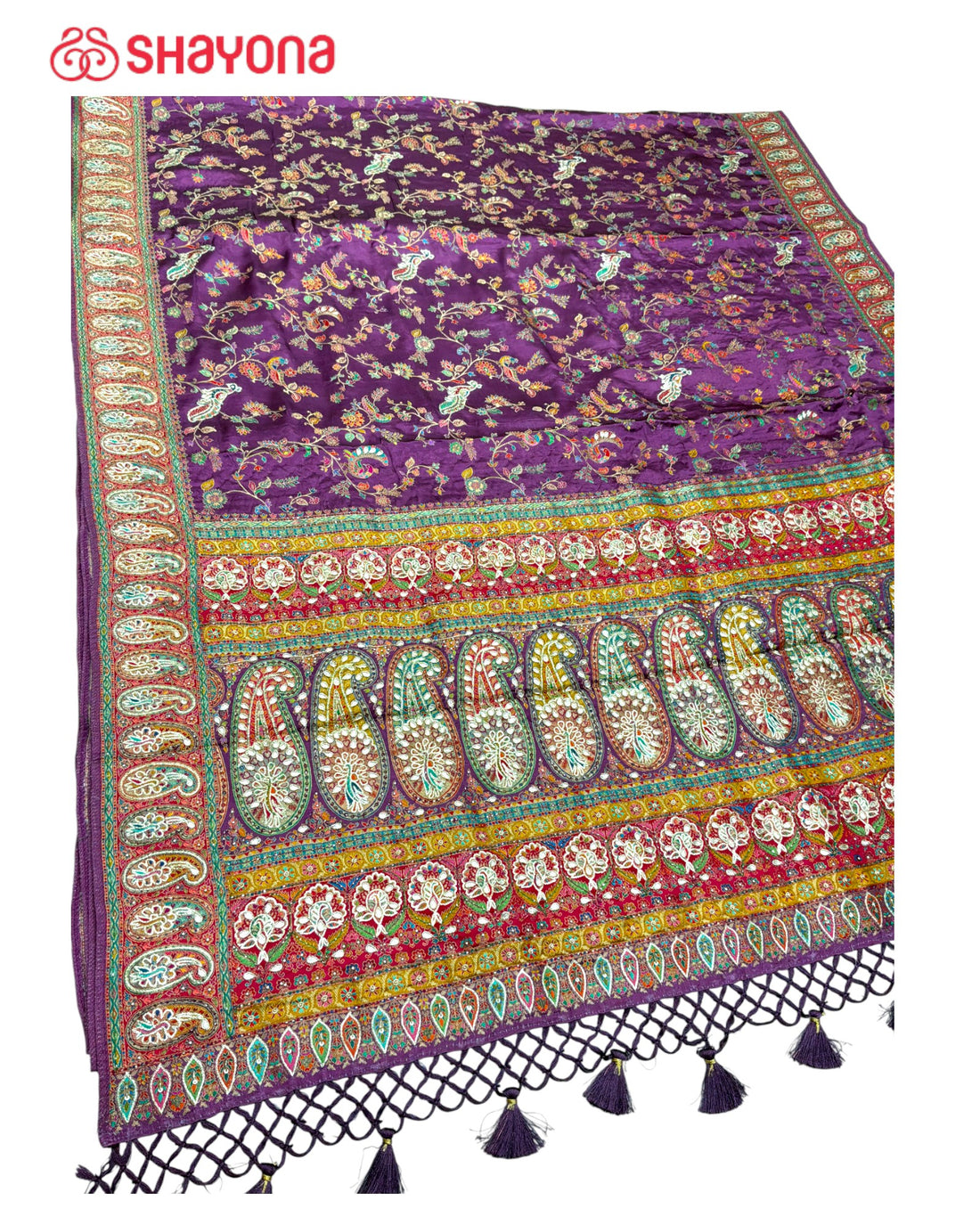 Rangkat Silk Saree with Handwork