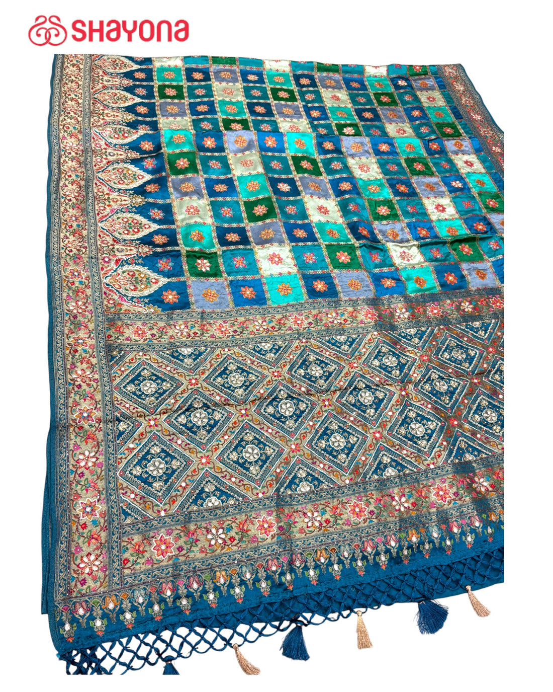 Rangkat Silk Saree with Handwork