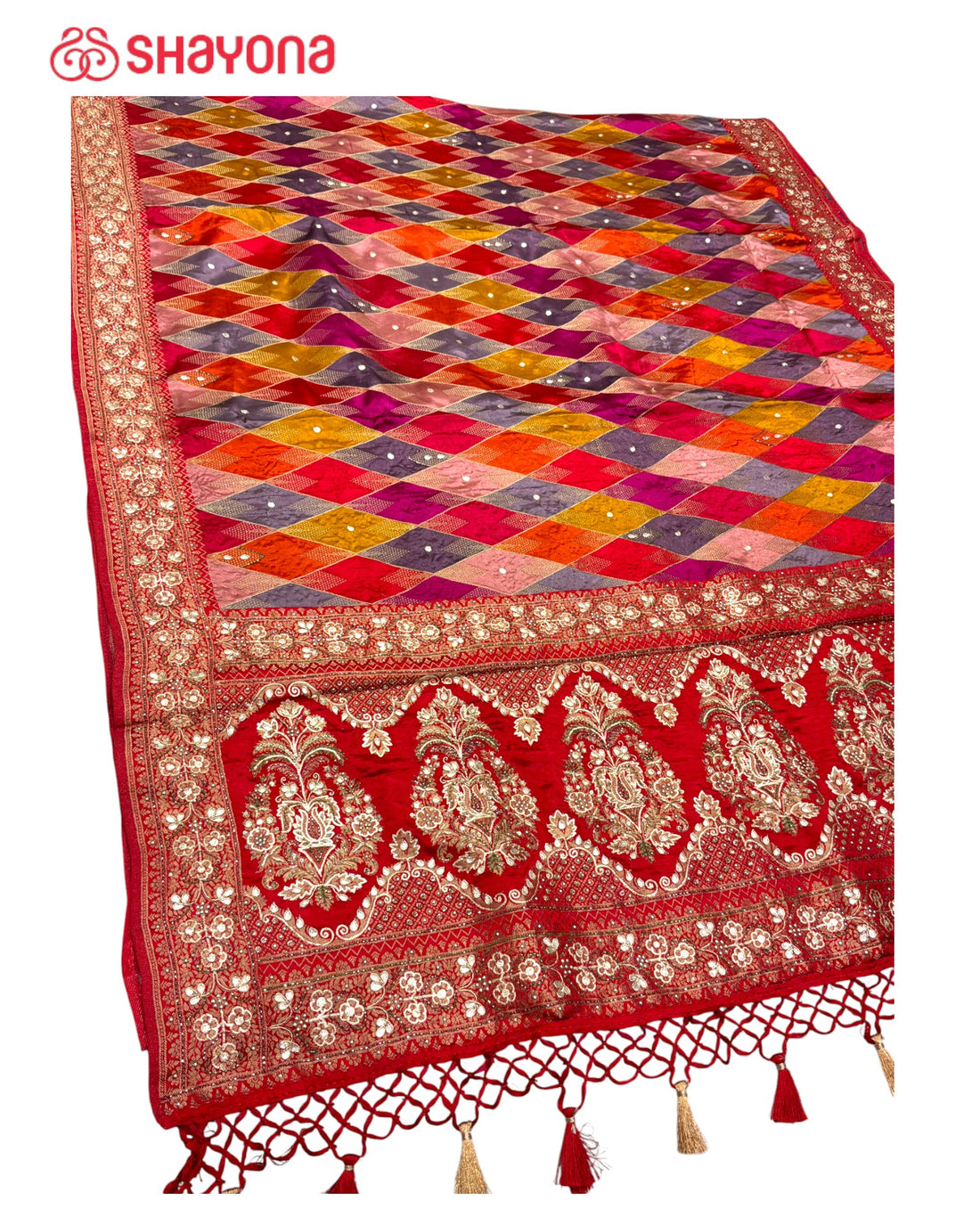 Rangkat Silk Saree with Handwork
