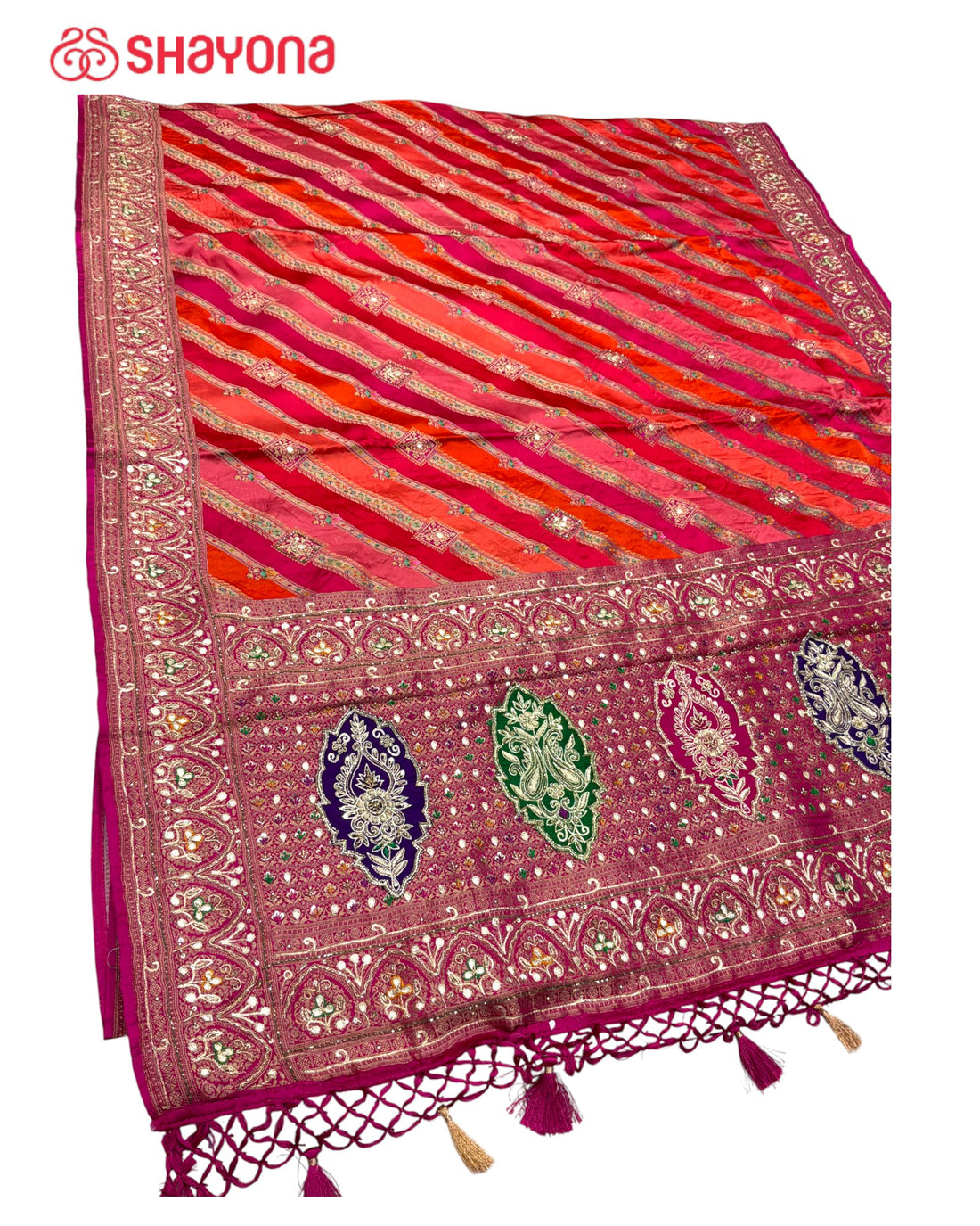 Rangkat Silk Saree with Handwork