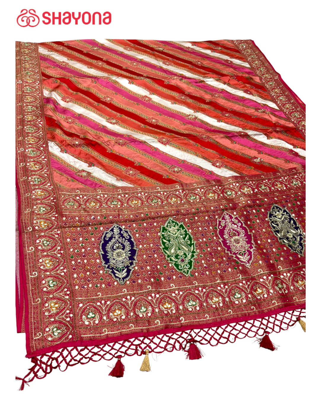Rangkat Silk Saree with Handwork