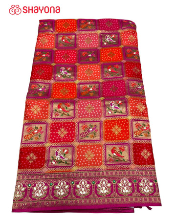 Rangkat Silk Saree with Handwork