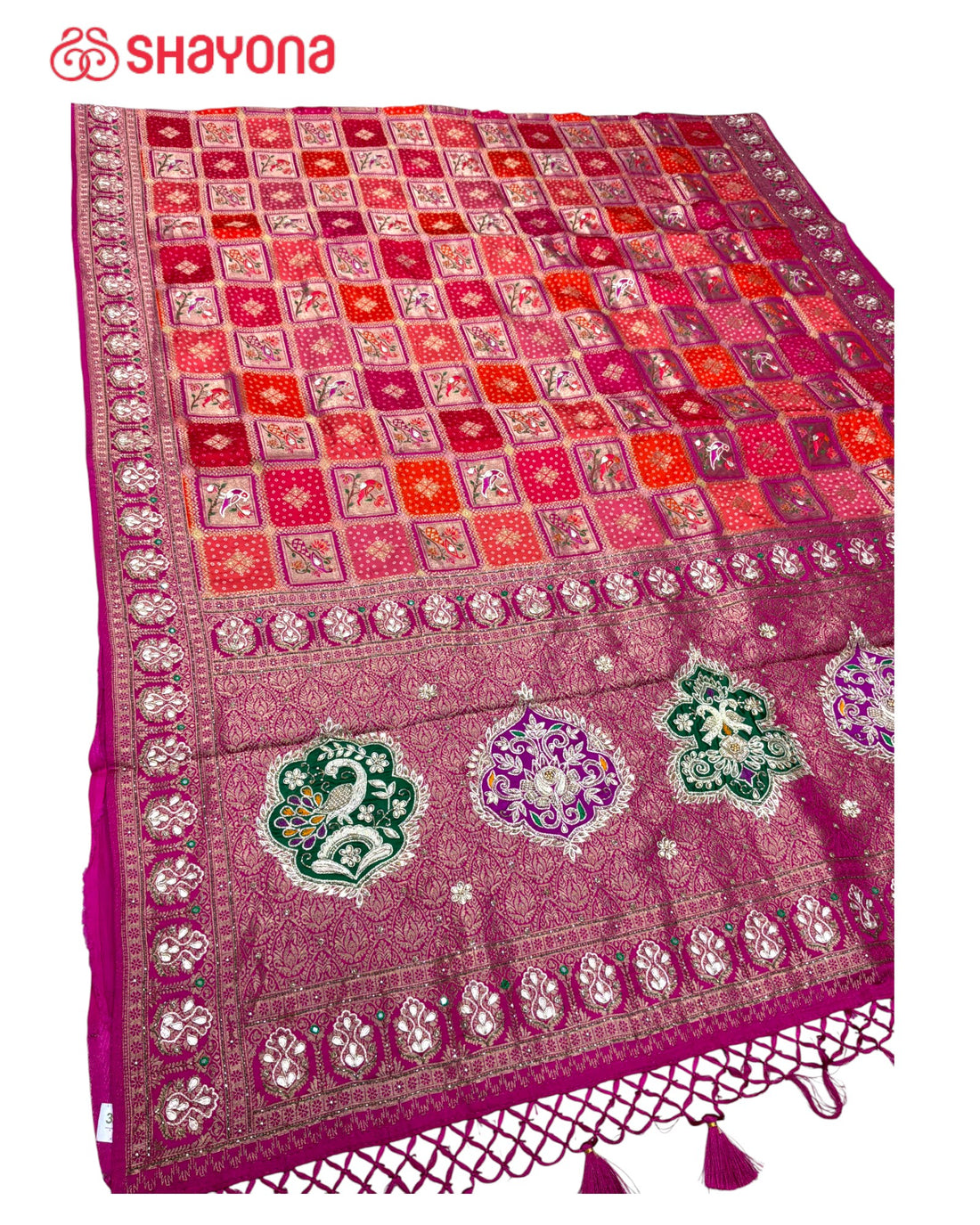 Rangkat Silk Saree with Handwork