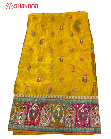 Rangkat Silk Saree with Handwork