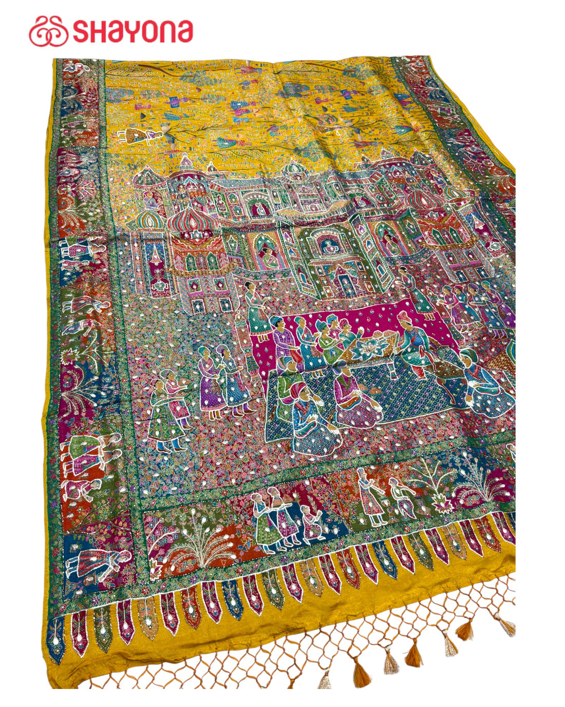 Tissue Pashmina Silk Saree