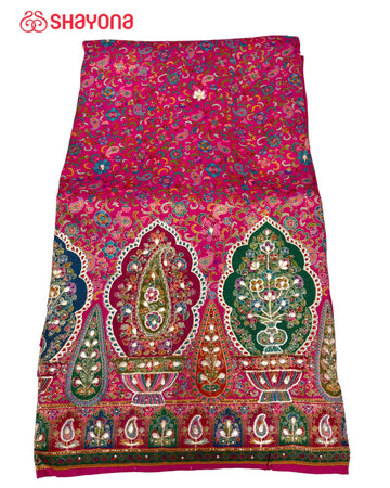 Tissue Pashmina Silk Saree