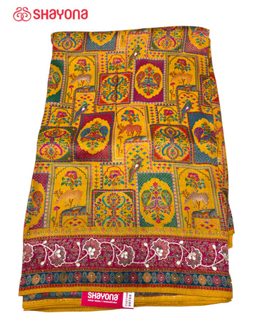 Tissue Pashmina Silk Saree