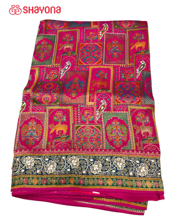 Tissue Pashmina Silk Saree