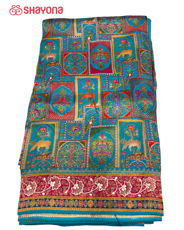 Tissue Pashmina Silk Saree