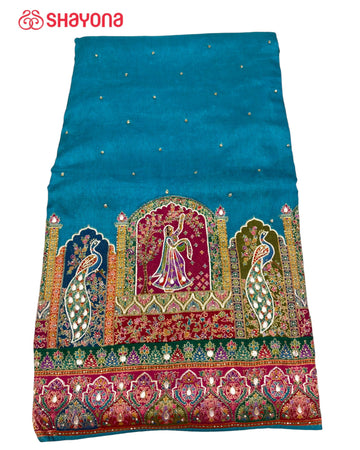 Tissue Pashmina Silk Saree