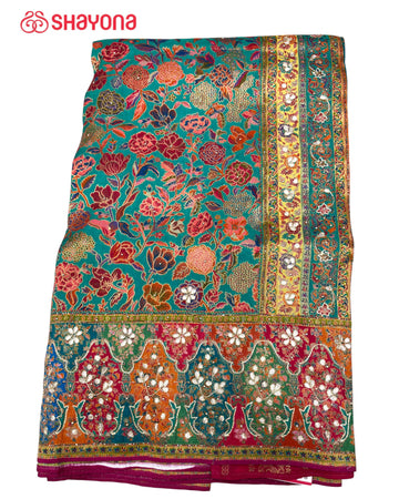 Tissue Pashmina Silk Saree