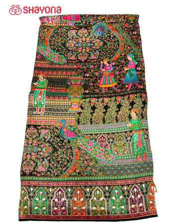 Tissue Pashmina Silk Saree