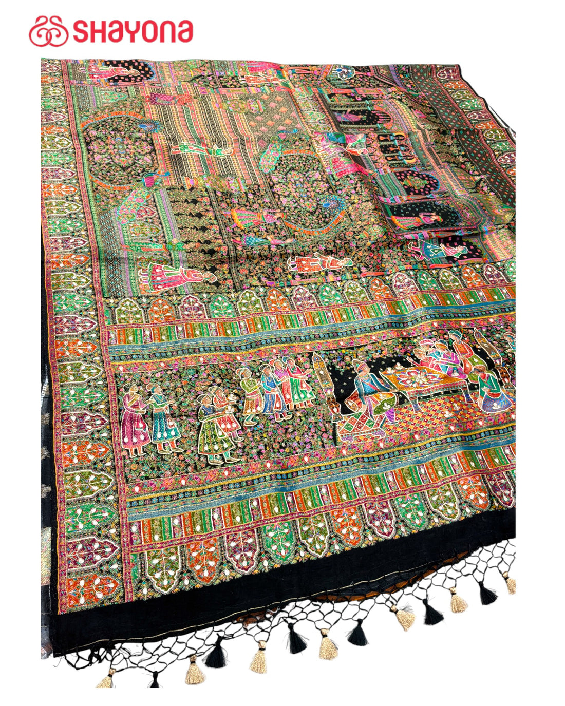 Tissue Pashmina Silk Saree