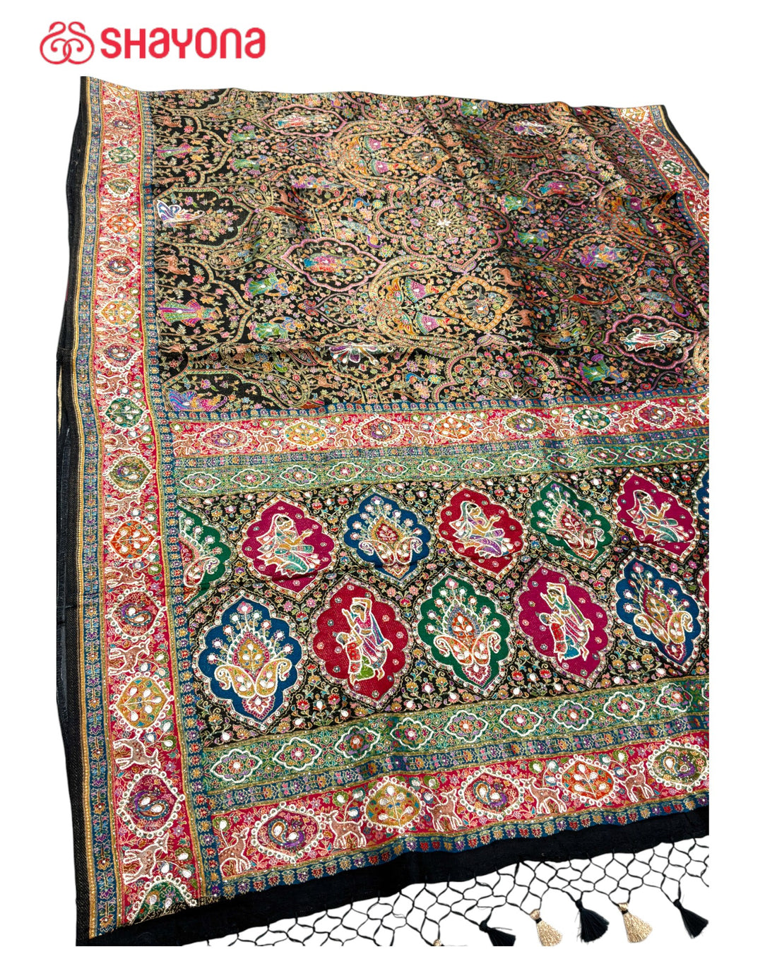 Tissue Pashmina Silk Saree