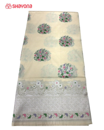 Banarasi Silk Ashavali Saree