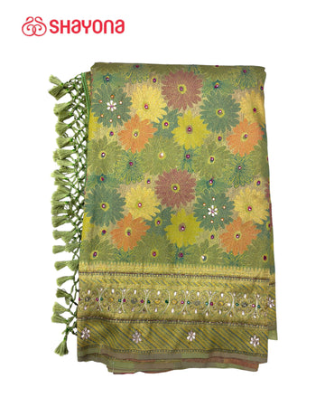 Tissue Silk Saree with Handwork