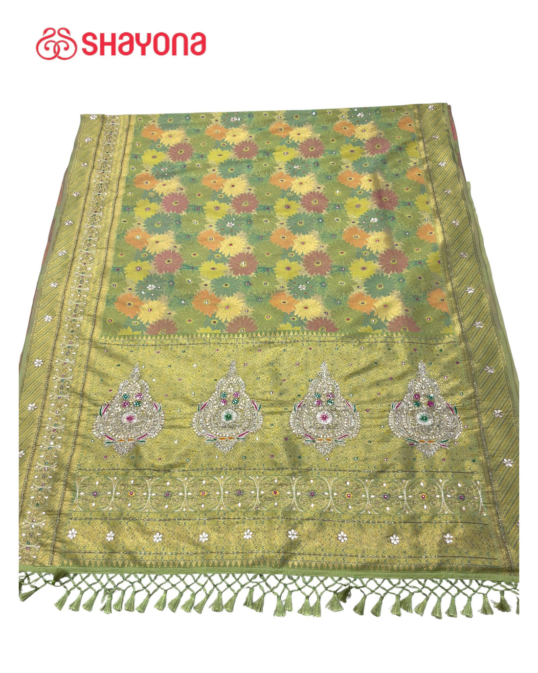 Tissue Silk Saree with Handwork