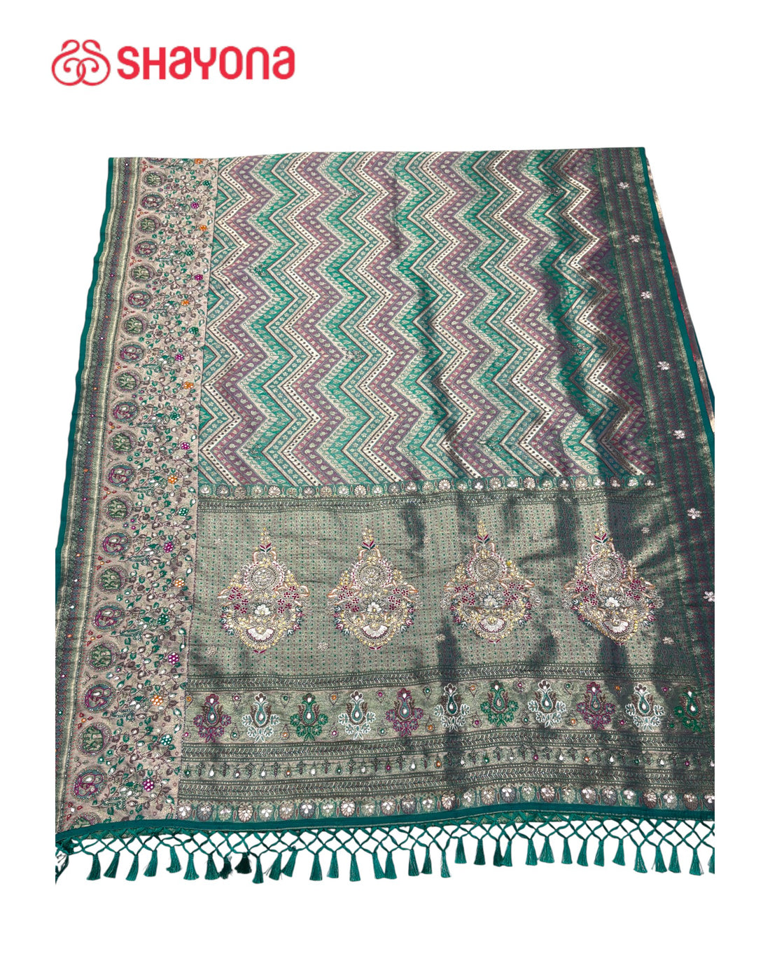 Tissue Silk Saree with Handwork