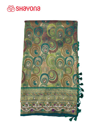 Tissue Silk Saree with Handwork