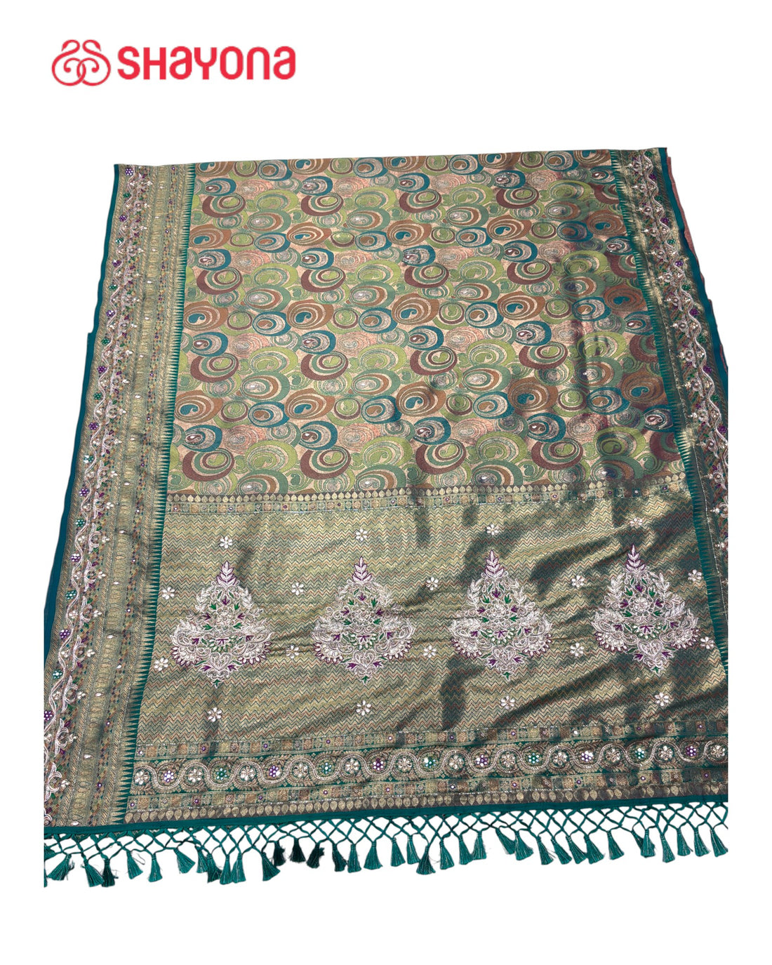 Tissue Silk Saree with Handwork
