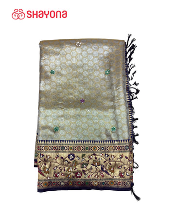 Tissue Silk Saree with Handwork