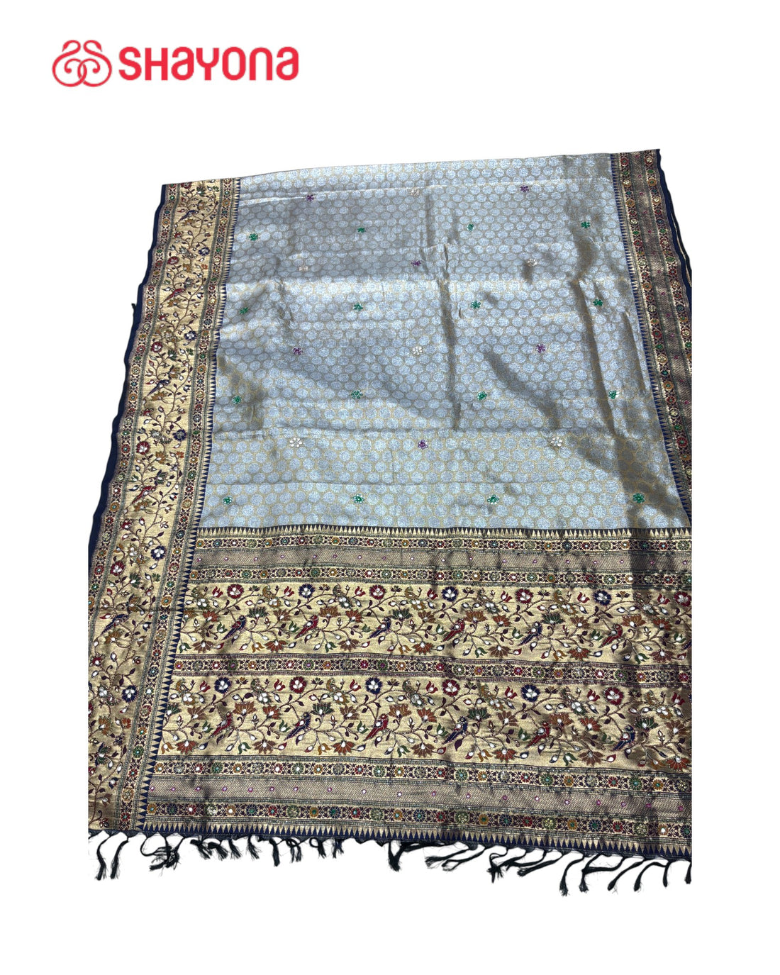 Tissue Silk Saree with Handwork