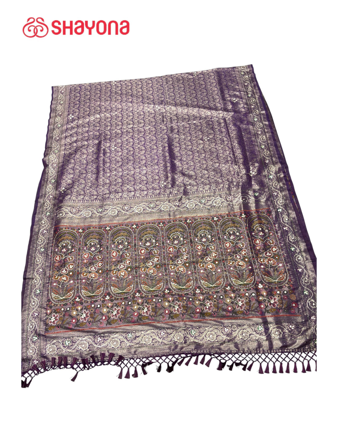 Soft Silk Saree with Handwork