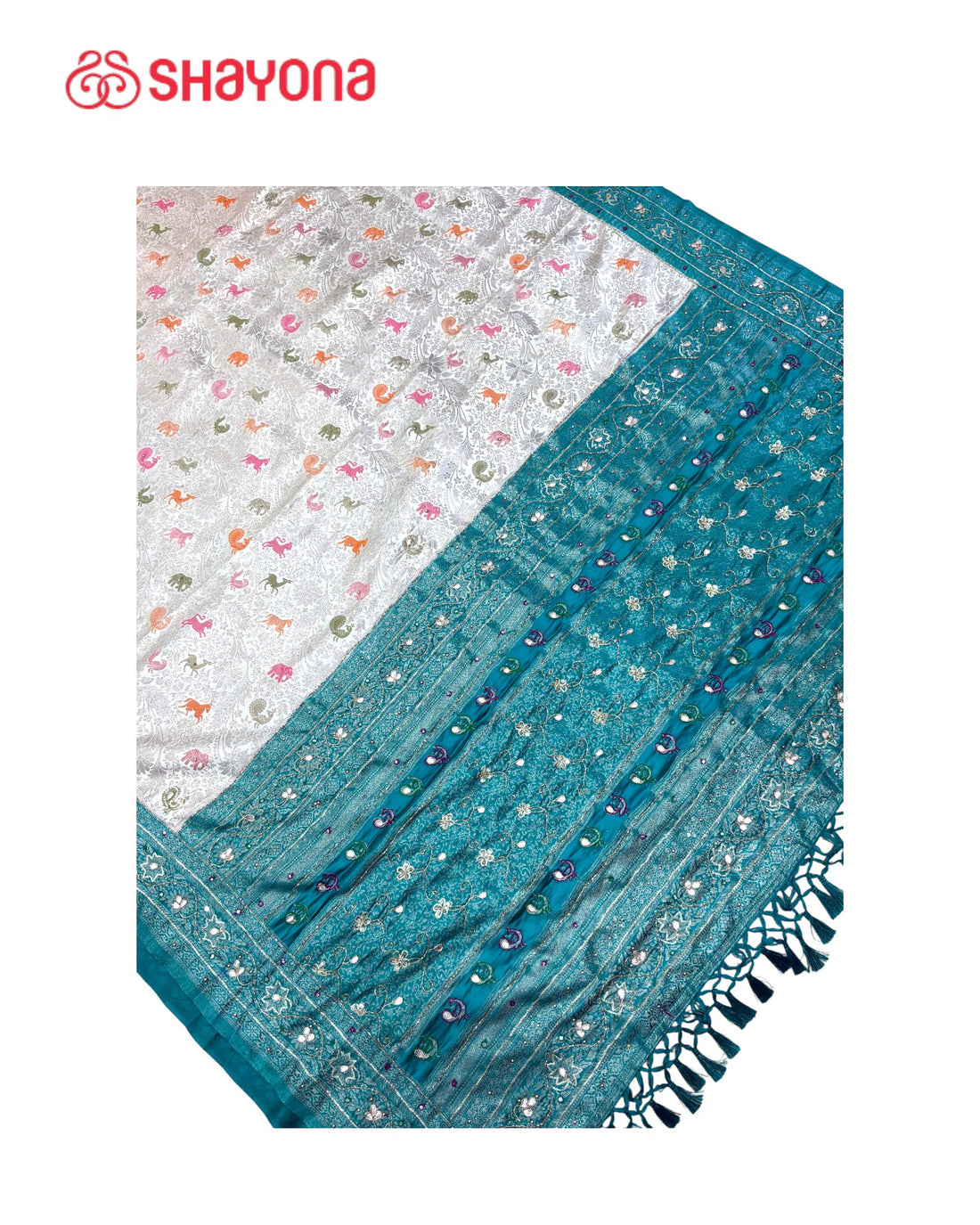 Soft Silk Saree with Handwork