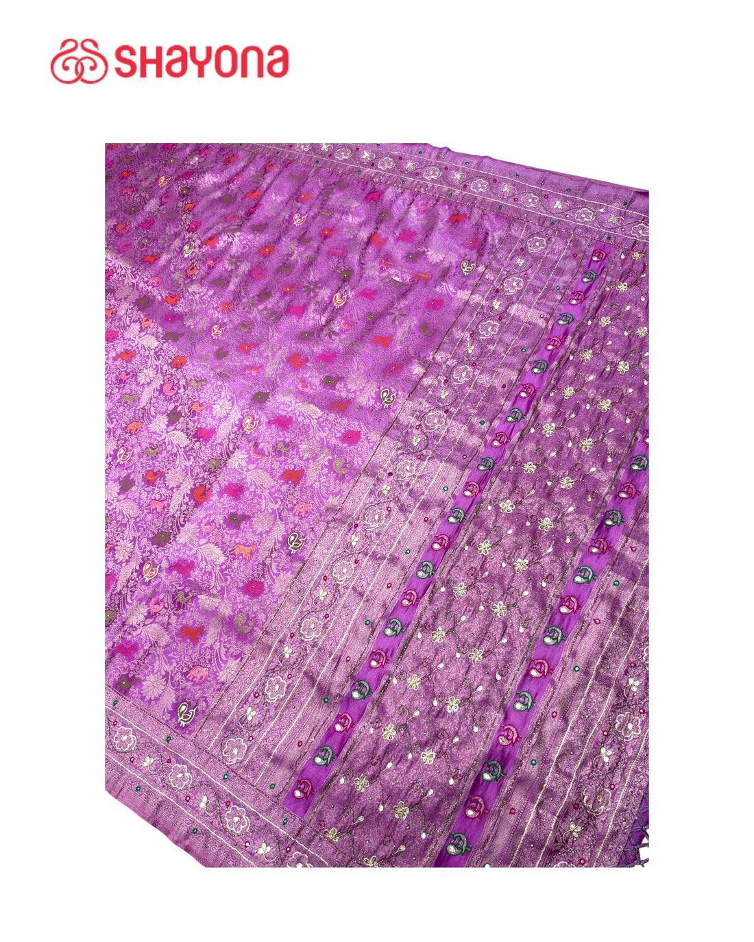 Soft Silk Saree with Handwork