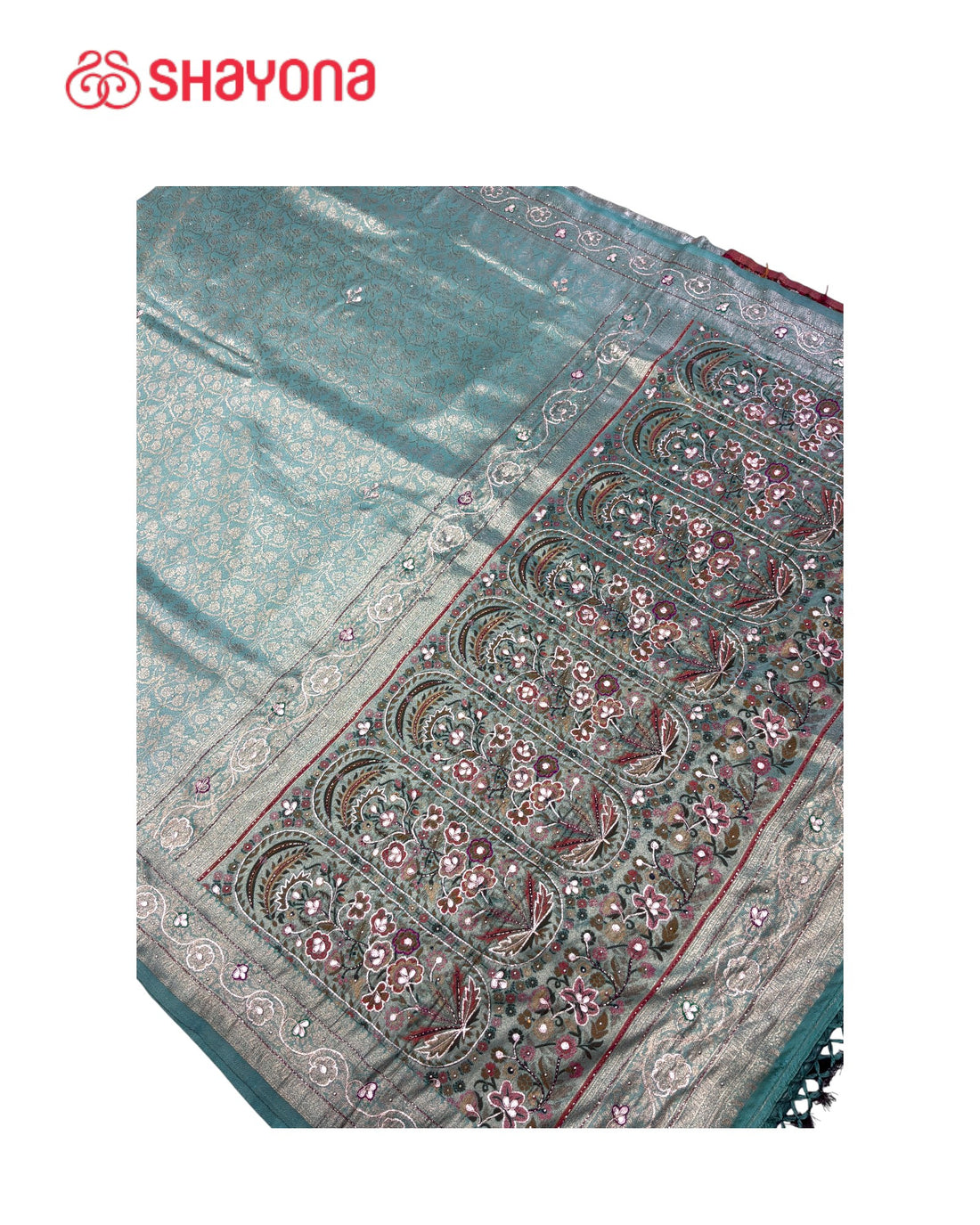 Soft Silk Saree with Handwork