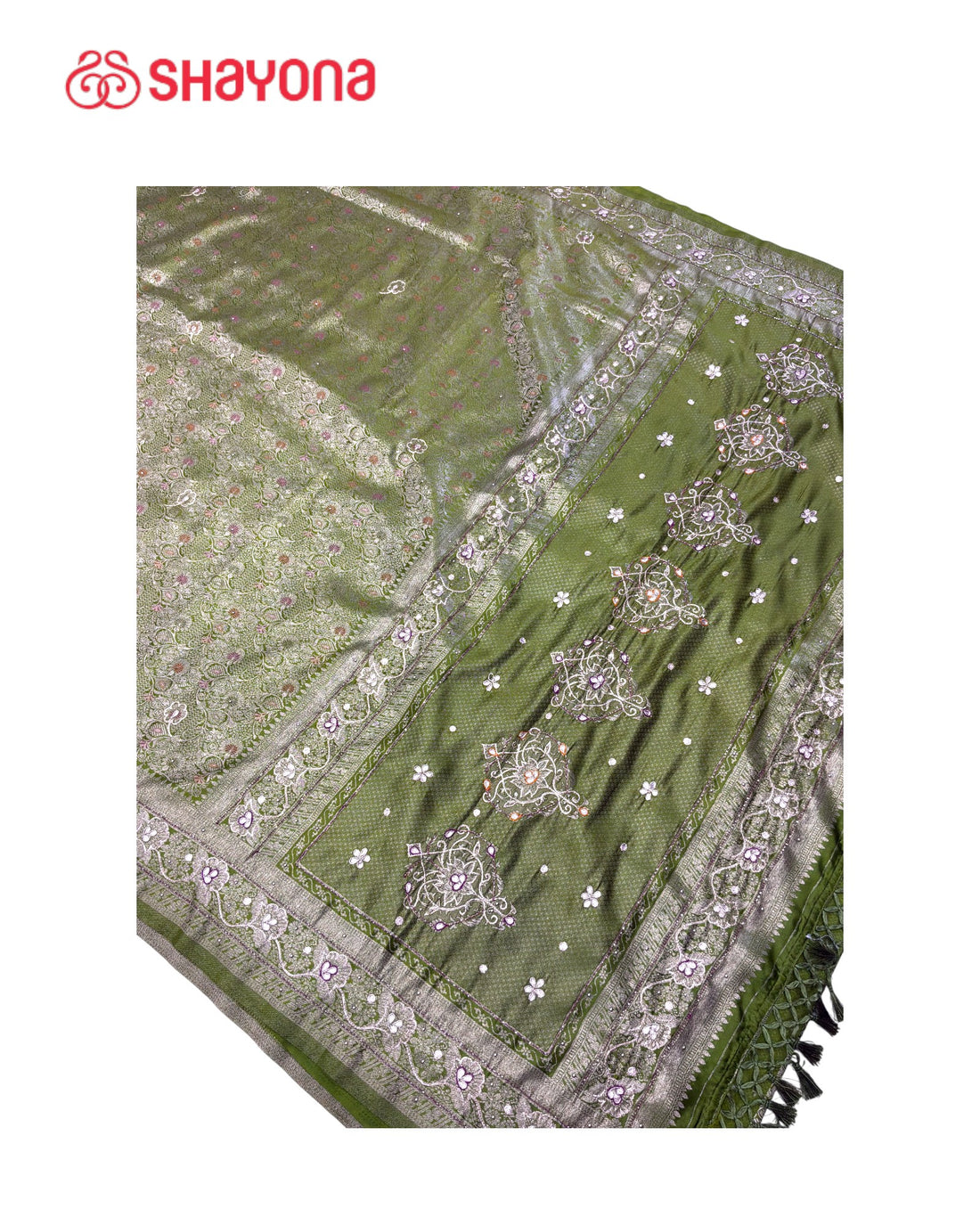 Soft Silk Saree with Handwork
