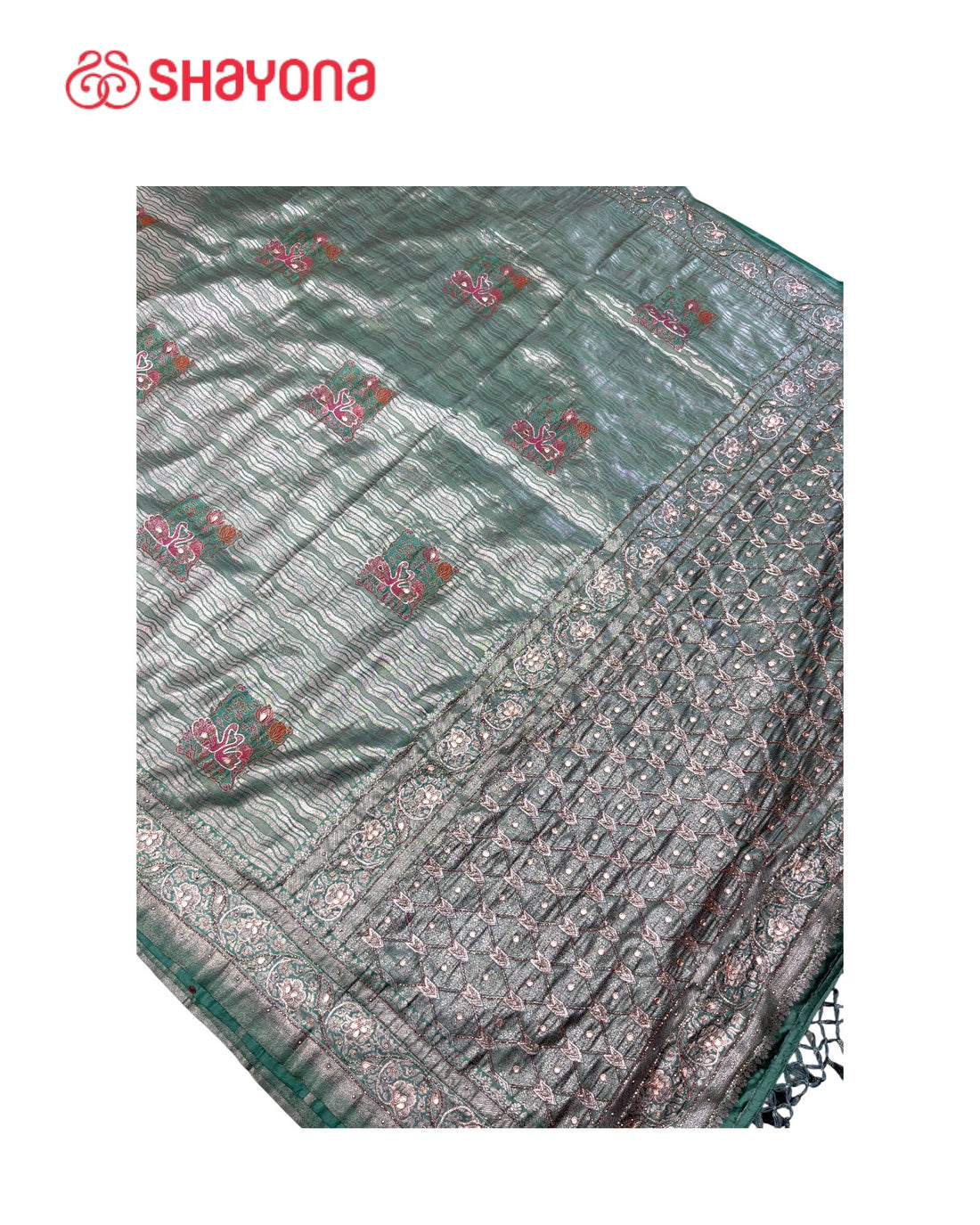 Soft Silk Saree with Handwork