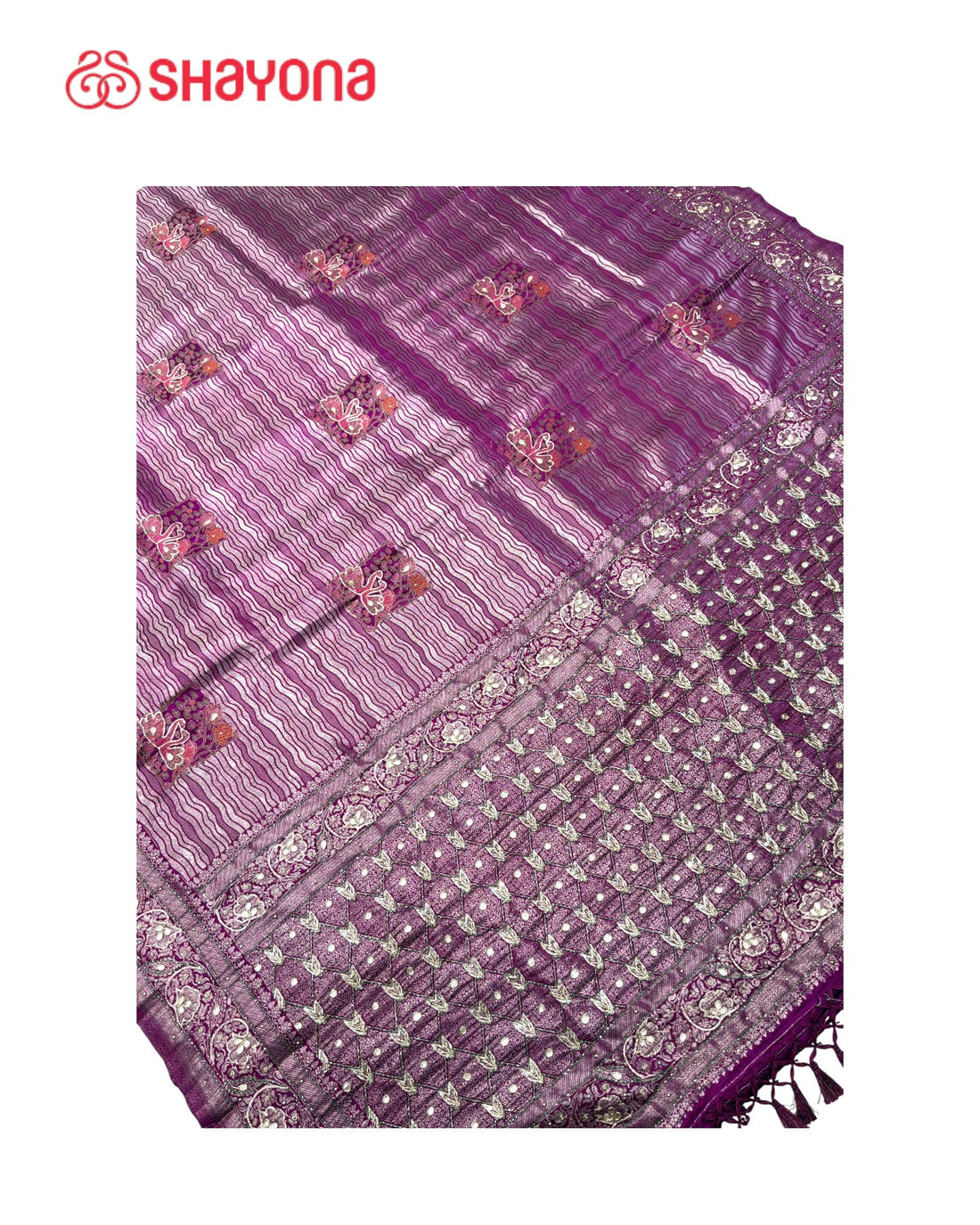 Soft Silk Saree with Handwork