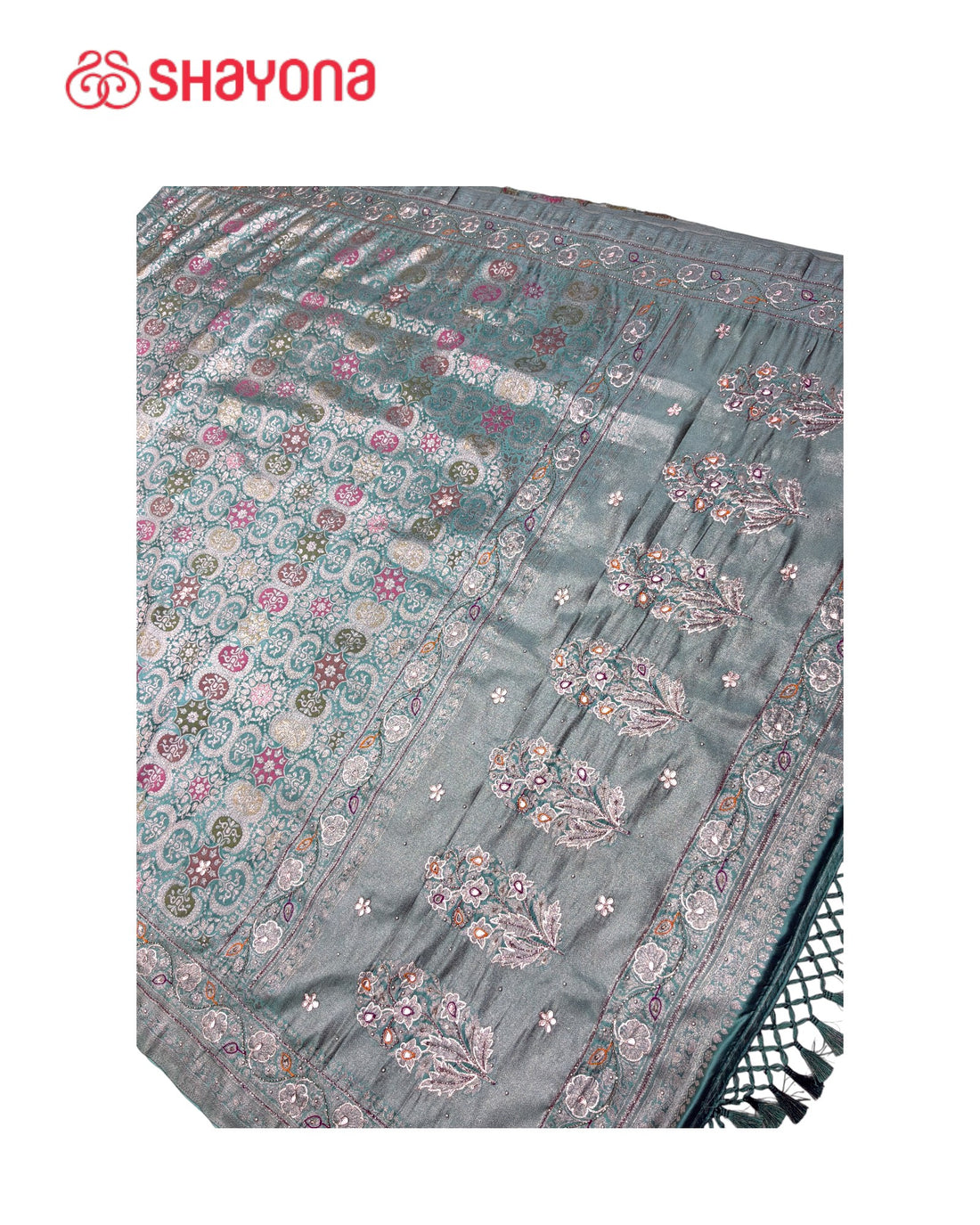 Soft Silk Saree with Handwork