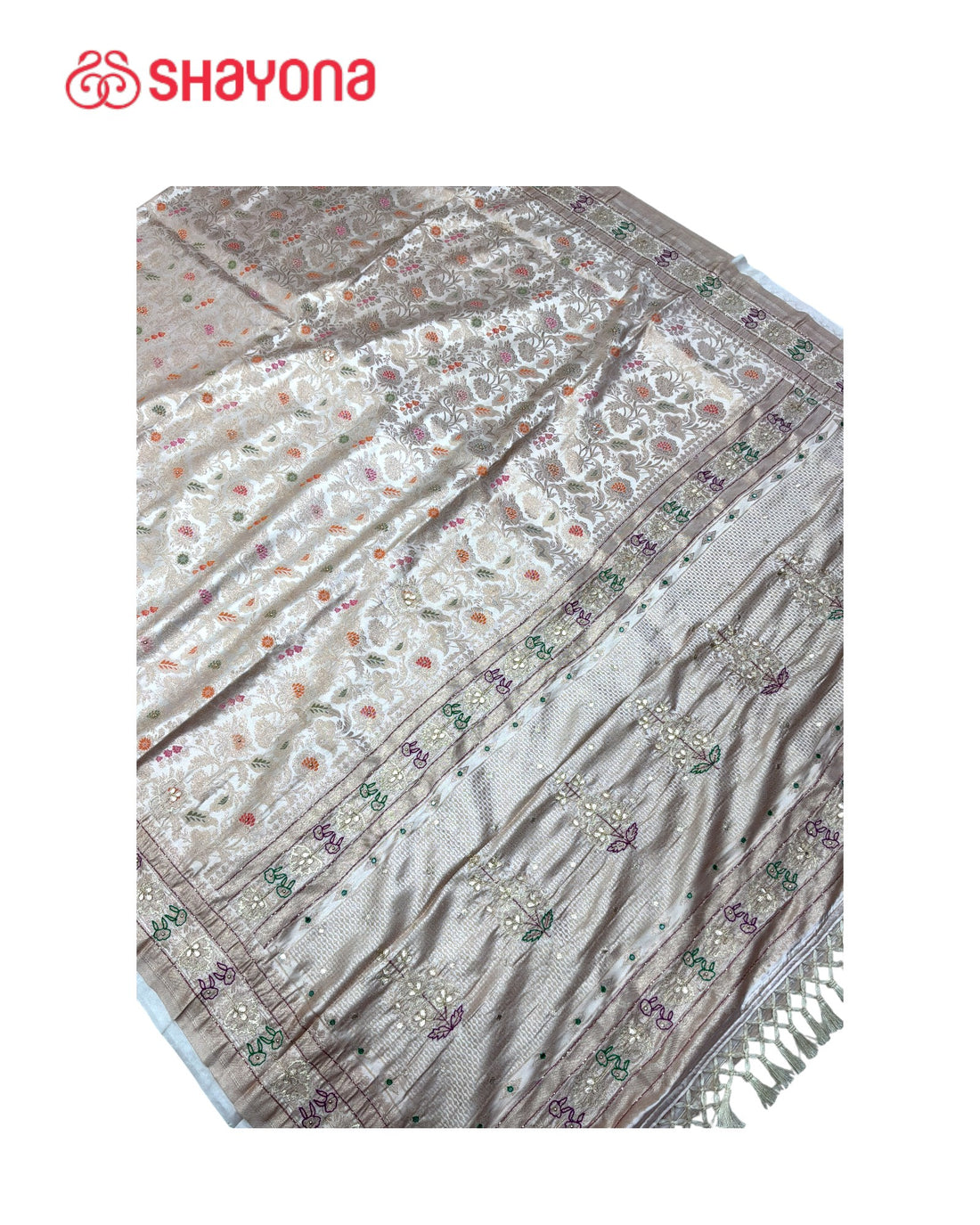 Soft Silk Saree with Handwork