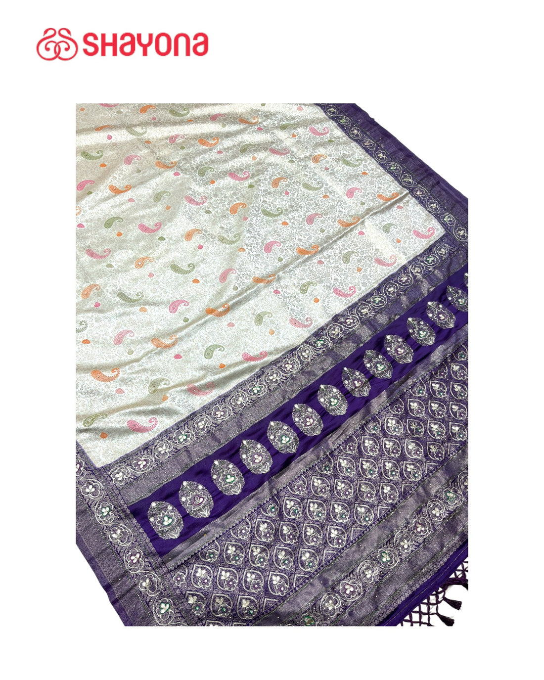 Soft Silk Saree with Handwork