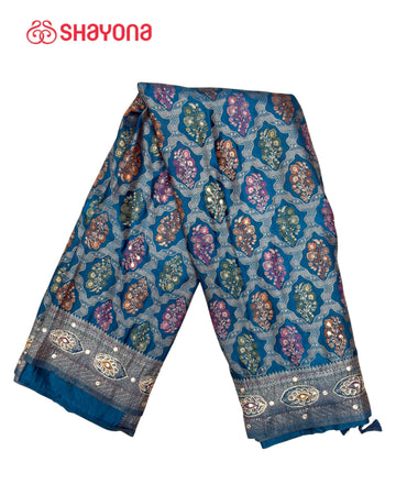 Soft Silk Saree with Handwork