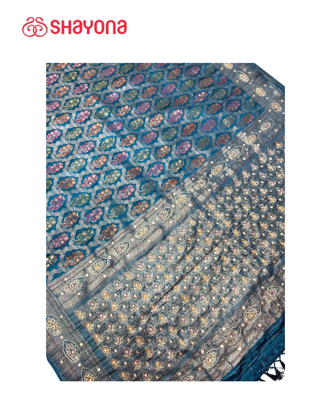 Soft Silk Saree with Handwork