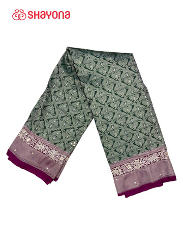 Soft Silk Saree with Handwork