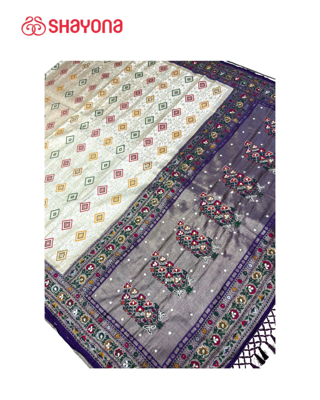 Soft Silk Saree with Handwork